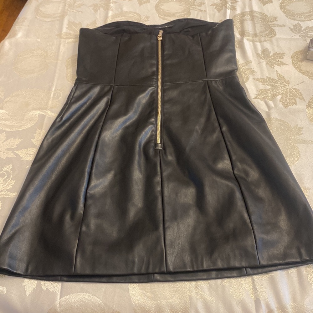 NWT Armani Exchange Black Studded Moto Dress - Picture 4 of 8